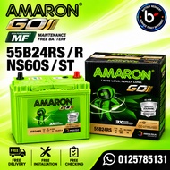 Installation Provided 55B24R NS60S NS60ST 46B24L/R  Amaron Go Car Battery Saga BLM FLX Satria Wira I
