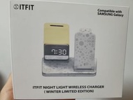 Samsung C&T ITFITNight Light Wireless Charger Winter Limited Edition PW12XS 5合1無線 手機 手錶 藍芽 耳機 充電器