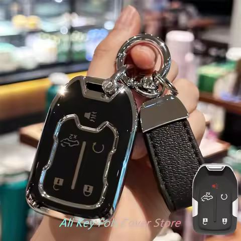 Key Fob Cover for 2022 2021 2020 2019 Chevy Silverado and GMC Sierra 1500 2500HD 3500HD Keyless Keyc