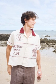 Pickle Projects— MARSEILLE YACHT CLUB S/S Concealed button closure (ปักด้วยมือ)