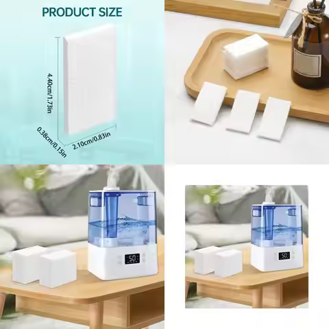 D0AB 40Pcs Humidifier Replacement Filter Replacement Aromatic Pads Humidifier Mineral Absorption Pad