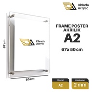 Premium A2 Acrylic Frame / Wall Poster Frame / Acrylic Menu Display