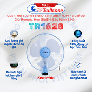 Quạt Treo Tường Cao Cấp Senko TR1628 - Công Suất 47w - Có Remote Điều Khiển Từ Xa - Hàng Chính Hãng 