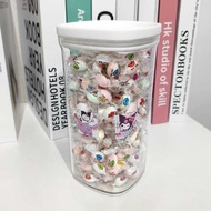 balang kuih raya kedap udara balang kuih raya plastik Candy Sealed Jar Kitchen Grain Storage Food Grade Gift Jar Transparent Plastic Tea Dry Storage Jar