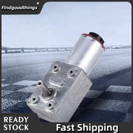 Findgoodthings DC 12V Gear Motor 10RPM High Torque Turbo Worm Geared with Encoder  Self-Locking Elec