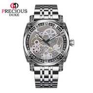 [Ready Stock] PRECIOUS DUKE Brand Men's Business Classic Steel Band Waterproof Luminous Quartz Watch