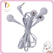 DIACHASG Cable Lead Wires, 1.2M/3.94ft 4 in 1 Electrode Wires, Replacement White 2.5mm Plug to 3.5mm