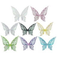 Wyl Kids Adults Halloween Butterfly Fairy Wings Gradient Sheer Shiny Fairy Angel Wings Costume Props