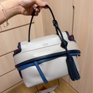 tod's tods wave  灰藍 斑鳩灰配藍  豆豆包 大嘴包 手提包 斜背包 肩背包 側背包