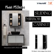 HAUZSTIL Bathroom Cabinet Sliding Mirror Cabinet MSD6066 / Cermin Kabinet Tandas MSD 6066 / KUTCHENH