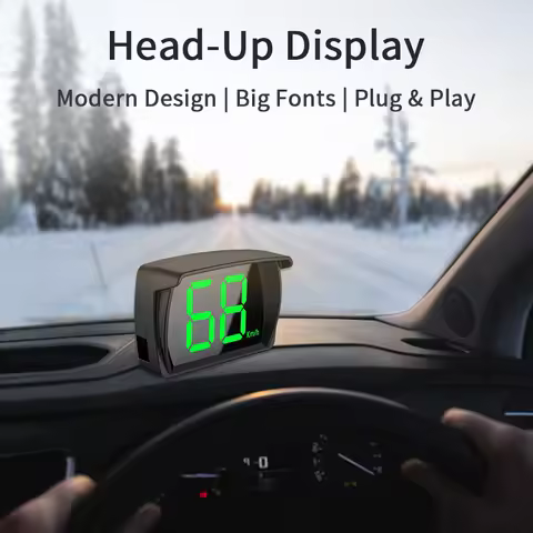 Head-Up Display GPS For Car Truck Bus 2.8 Inch KMH Speedometer Digital Plug and Play Big Font Car HU