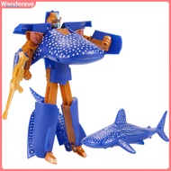 Wandereve| Toys Dolphin/Shark Shape Educational Plastic Robot Whale Model Toy for Kids