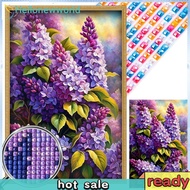 5D DIY Full Square Drill Partial AB Drill Diamond Painting Violet Kit 45x65cm