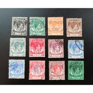 G2211 Malaya Straits Settlements 1937 KGVI 1c - 50c  12v Used Stamps