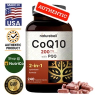 Naturebell CoQ10 200mg w/ PQQ 240 Capsules