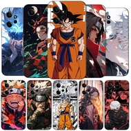 For Xiaomi Redmi Note 12 4G 5G Global Case Phone Cover black tpu Japanese classic anime