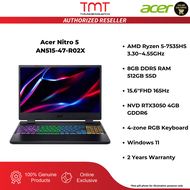 Acer Nitro 5 AN515-47-R02X Gaming Laptop | Ryzen 5-7535HS | 8GB RAM 512GB SSD | 15.6''FHD (165Hz) | RTX3050 4GB | 4 Zone RGB KB | Win11 | 2Y Warranty