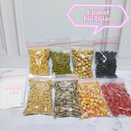 8 Macam Paket kolase biji-bijian untuk kerajinan tangan