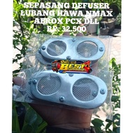 ☽ ♂ ♞A Pair Of AIR VENTILATOR AIR DIFFUSER/NMAX AEROX PCX Hole DEFFUSER/ALL MOTOR