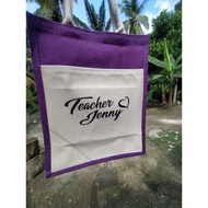 Jute Beg ( beg nama ) medium A4 size