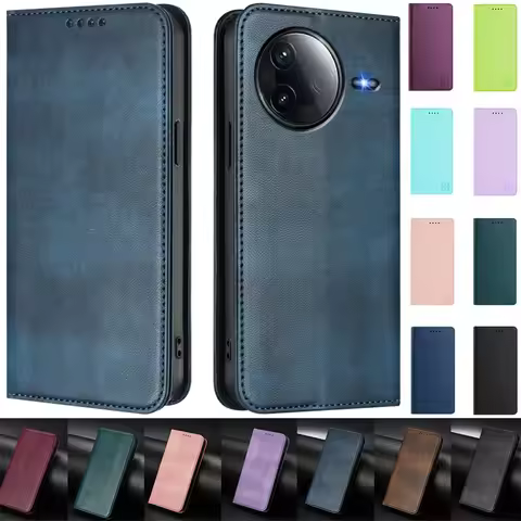 POCO F7 Pro Magnetic Attraction Case for Xiaomi Poco F7 Pro Leather Wallet Flip Case for Xiaomi Poco