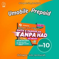 SIMKAD UMOBILE PREPAID UNLIMITED INTERNET 5G