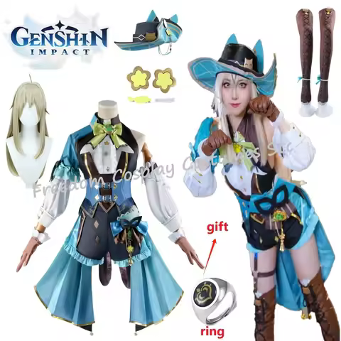 Kirara Cosplay Game Genshin Impact Phantom in Boots Kirara Cosplay Dress Wig Headwear Hat Anime Role