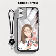 YBD Phone Case For Infinix Smart 10 Plus Tecno POP 10 Spark GO 2 2S X6725 X6725B X6725C Flower Girl 