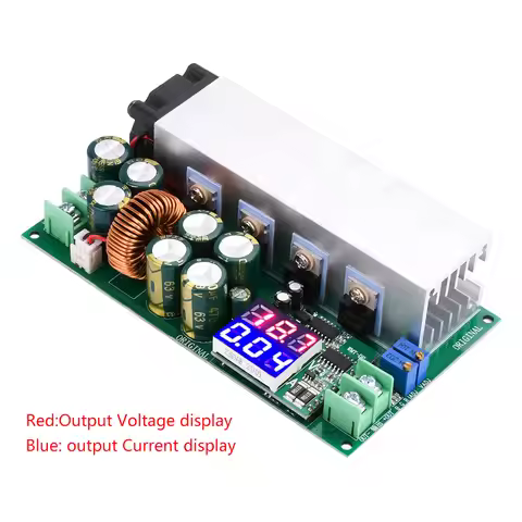 Step-down Power Supply Module DC12-80V to DC2.5V-50V 20A 600w Adjustable DC-DC DC Voltage Regulator