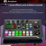 BUR_ Professional-grade Sound Card for Streaming Tuning Sound Card for Sound Professional Sound Card Kit for Live Audio Recording Ideal for Broadcasting Studio Recordings