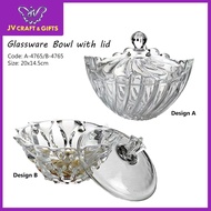 Sugar Bowl Glassware/ Balang Kaca Crystal/ Balang Kuih kaca/ Crystal Glassware Container / Premium Doorgift / 4765