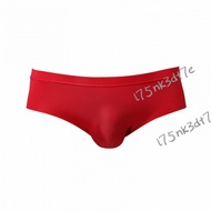 Men Underwear European Size Pants Ultra-Thin Ice Silk Briefs Transparent Sexy Youth Solid Color U5QQ