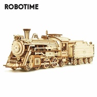 Robotime Train Model Building Kits 3D Wooden Puzzle 308pcs Toy For Children Teen