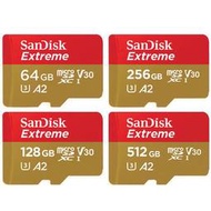 SanDisk 256G 128G 64G 32G Extreme micro SD 190MBs A2 手遊 記憶卡