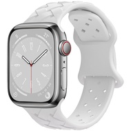 Dây đeo Silicon Dây đồng hồ 49mm 41mm 45mm 42mm 44mm dệt mô hình vòng đeo tay cho Apple dây đeo cổ t