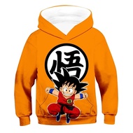 Boys Girls Harajuku Anime Dragon-Ball Hoodies Long Sleeve Clothes Children's Tops Cartoon Casual Girl Sweatshirt Kids Size 2-13Y