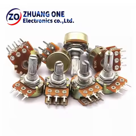 1pcs WH148 3pin 6pin 15mm 20mm B1K B2K B5K B10K B20K B50K B100K B250K B500K B1M Potentiometer 1K 2K 