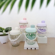 DC B ( B167 ) HOHO GLASS DRINKING GLASS TUMBLER AESTHETIC GLASS CUP SIMPLE ELEGANT