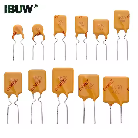 10PCS 1.5A 1.6A 1.85A 2A 2.5A 3A 4A Pptc Fuse 5A 6A 7A 8A 9A 10A Jk30 Plug In Self Resettable Fuse R