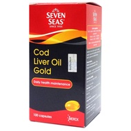 Seven Seas Cod Liver Oil Gold 100 softgel capsules