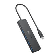 Anker 4-Port USB 3.0 Hub with 5Gbps Data Transfer, Ultra-Slim Data USB C Hub [Not Supported], MacBoo