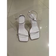 Open toes heels - White
