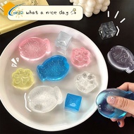 Decompression Toys Ice Cube Mini Squeeze Toy Squishy Stress Relief Cute Fish Soft Elastic Pinch Music Toy Kids