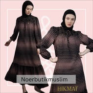 Hikmat Fashion Original A4497 Abaya Hikmat  Noerbutikmuslim Gamis