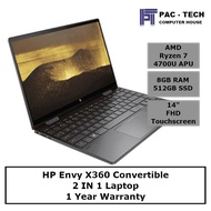 HP Envy X360 2 In 1 Laptop | Ryzen 7 APU | 8GB RAM | 512GB SSD | 2 Year Warranty