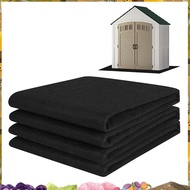 Floor Mat for Outdoor Storage Shed-6 X 4 FT Waterproof Carport Mat, Washable Furniture Pad with Non-