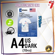 2x Vision T-Shirt Light Heat Transfer Paper USA (10pcs/pkt) Neenah 3G Paper