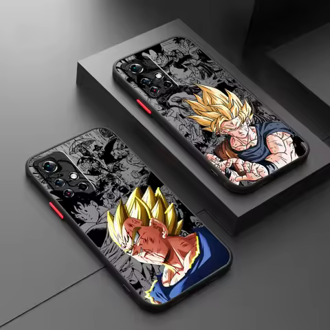 Anime D-Dragon Ball Son Goku Frosted Translucent For Redmi Note 13 12 12S 12T 11 11T 11E 10 10S 9 Pr