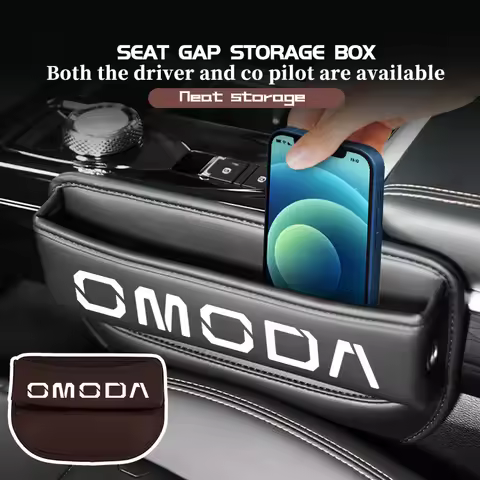 For Chery Omoda Car Seat Organizer Leather Crevice Storage Box Auto Accessories 5 C5 fx 7 8 Pro Plus