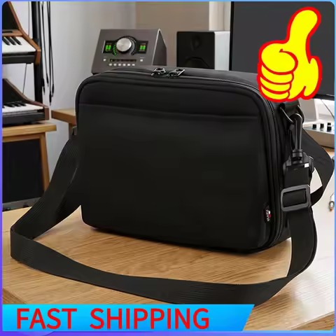 Guitar Effects Pedal Bag for Zoom G1X FOUR Portable Carry Case 900D Thick Nylon Shoulder Strap Black